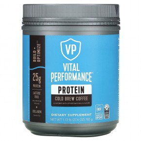 Vital Proteins, Vital Performance Protein, холодный кофе, 782 г (1,72 фунта) - описание