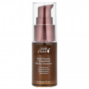 100% PURE, Мультивитаминная сыворотка для кожи вокруг глаз, 15 мл (0,5 жидк. Унции) - описание | фото