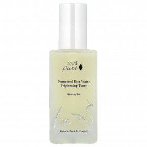 100% PURE, Осветляющий тоник с ферментированной рисовой водой, 100 мл (3,3 жидк. Унции) - описание | фото