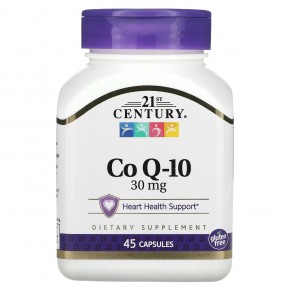 21st Century, Co Q-10, 30 мг, 45 капсул в Москве - eco-herb.ru | фото