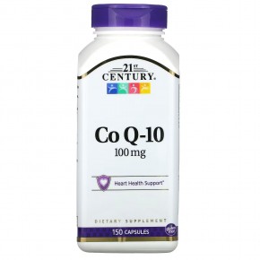 21st Century, коэнзим Q10, 100 мг, 150 капсул в Москве - eco-herb.ru | фото
