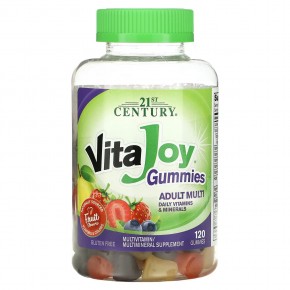 21st Century, VitaJoy, мультивитамины для взрослых, с фруктовым вкусом, 120 жевательных таблеток в Москве - eco-herb.ru | фото