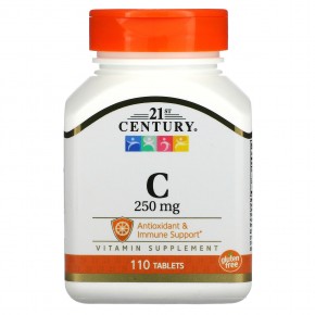 21st Century, Витамин C, 250 мг, 110 таблеток - описание