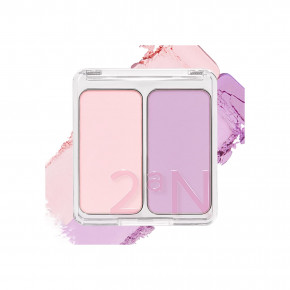 2aN, Dual Cheek, оттенок 01 сладкая вата, фиолетовый, 9 г в Москве - eco-herb.ru | фото