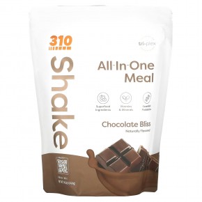 310 Nutrition, Универсальный коктейль для приема пищи, шоколадное счастье, 414,4 г (14,6 унции) - описание
