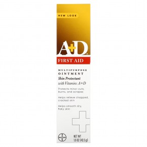 A+D, Многоцелевая мазь для первой помощи, средство для защиты кожи с витаминами A и D, 42,5 г (1,5 унции) в Москве - eco-herb.ru | фото