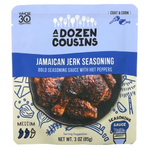 A Dozen Cousins, Jamaican Jerk Seasoning, Medium, 3 oz (85 g) - описание