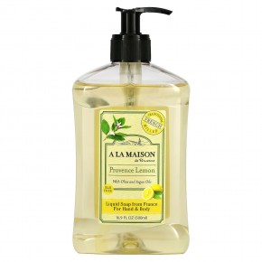 A La Maison de Provence, Жидкое мыло для рук и тела, прованский лимон, 500 мл (16,9 жидк. Унции) - описание