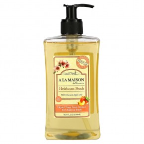 A La Maison de Provence, жидкое мыло для рук и тела, с ароматом физалиса и персика, 500 мл (16,9 жидк. унций) - описание