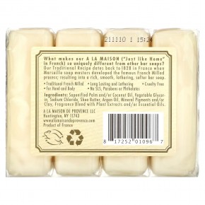 A La Maison de Provence, мыло для рук и тела, сладкий миндаль, 4 бруска по 100 г (3,5 унции) в Москве - eco-herb.ru | фото