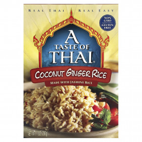 A Taste Of Thai, Рис с кокосом и имбирем, 200 г (7 унций) - описание | фото