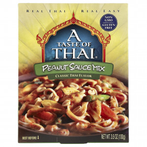 A Taste Of Thai, Смесь арахисового соуса, классический тайский, 100 г (3,5 унции) (Товар снят с продажи) в Москве - eco-herb.ru | фото