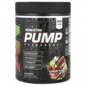 ABE, Non-Stim Pump Pre Workout, Tiger's Blood, 500 г (17,63 унции) - описание | фото