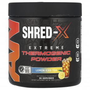 ABE, Shred-X, Extreme Thermogenic Powder, лимонный чай со льдом, 300 г (10,58 унции) - описание