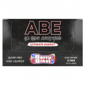 ABE, Ultimate Energy, Berry Blast, 12 пакетиков по 60 мл (2 жидк. унц.) в Москве - eco-herb.ru | фото