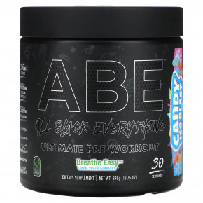 ABE, Ultimate Pre-Workout, предтренировочный комплекс, Candy Ice Blast, 390 г (13,75 унции) - описание