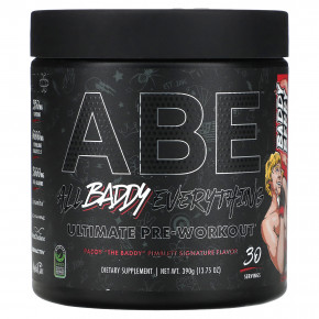 ABE, Ultimate Pre-Workout, предтренировочный комплекс, ягодный вкус, 390 г (13,75 унции) в Москве - eco-herb.ru | фото