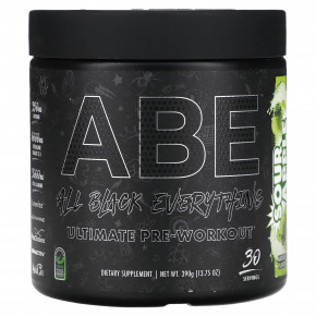 ABE, Ultimate Pre-Workout, предтренировочный комплекс, кислое яблоко, 390 г (13,75 унции) - описание