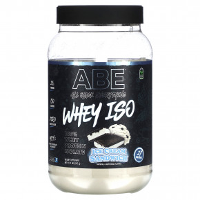 ABE, Whey ISO, сывороточный протеин, мороженое для сэндвичей, 907 г (2 фунта) - описание