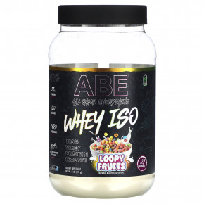 ABE, Whey ISO, сывороточный протеин, петлевые фрукты, 907 г (2 фунта) - описание