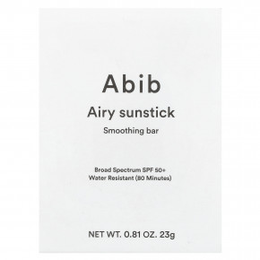 Abib, Airy Sunstick, разглаживающий мыло, SPF 50+, 23 г (0,81 унции) в Москве - eco-herb.ru | фото