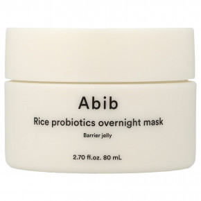 Abib, ночная маска для лица с рисовыми и пробиотиками, барьерное желе, 80 мл (2,7 жидк. унции) - описание | фото