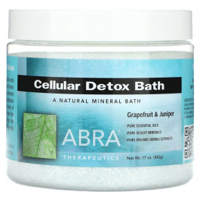 Abra Therapeutics, Cellular Detox Bath, грейпфрут и можжевельник, 482 г (17 унций) - подробнее Abra Therapeutics, Cellular Detox Bath, грейпфрут и можжевельник, 482 г (17 унций) - описание