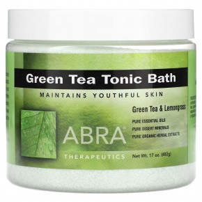 Abra Therapeutics, Тонизирующая ванна с зеленым чаем, 482 г (17 унций) в Москве - eco-herb.ru | фото