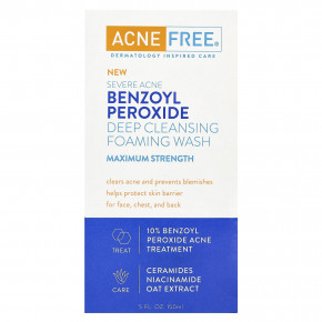 ACNE FREE, Severe Acne, глубоко очищающая пенка для умывания, максимальная эффективность, 150 мл (5 жидк. Унций) в Москве - eco-herb.ru | фото