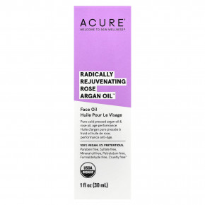 ACURE, Radically Rejuvenate, масло розы и арганы, 30 мл (1 жидк. унция) (Товар снят с продажи) в Москве - eco-herb.ru | фото