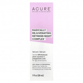 ACURE, Radically Rejuvenating Retinoid Night Complex ™, сыворотка, 30 мл (1 жидк. унц.) в Москве - eco-herb.ru | фото