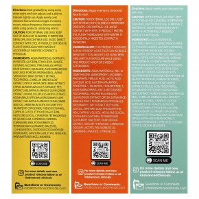 Advanced Clinicals, активная сыворотка-трио, набор из 3 предметов в Москве - eco-herb.ru | фото