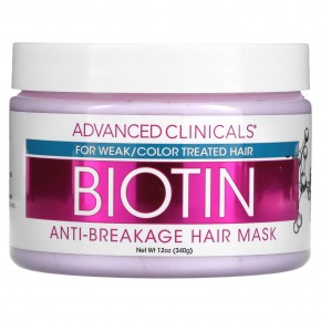 Advanced Clinicals, Биотин, восстановление против ломкости волос, 355 мл (12 жидк. Унций) - описание