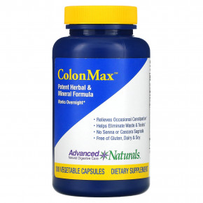 Advanced Naturals, ColonMax, мощная растительная и минеральная формула, 100 растительных капсул - описание | фото