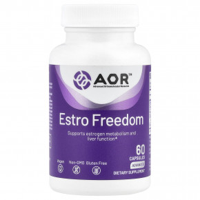 Advanced Orthomolecular Research AOR, Estro Freedom, 60 вегетарианских капсул в Москве - eco-herb.ru | фото