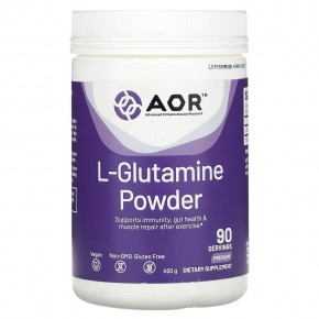 Advanced Orthomolecular Research AOR, L-Glutamine Powder, Premium, 450 g в Москве - eco-herb.ru | фото