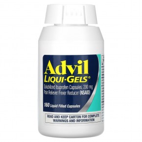 Advil, Жидкие гели, 200 мг, 160 капсул с жидким наполнением в Москве - eco-herb.ru | фото