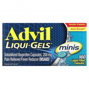 Advil, Liqui-Gels, Minis, 200 mg, 160 Liquid Filled Capsules в Москве - eco-herb.ru | фото