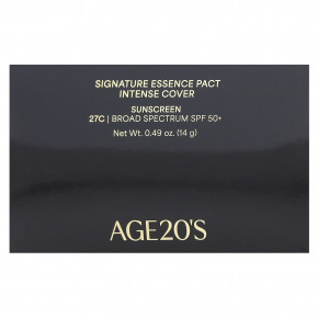 AGE20'S, Signature Essence Pact, Intense Cover, SPF 50+, 27C, 14 г (0,49 унции) в Москве - eco-herb.ru | фото