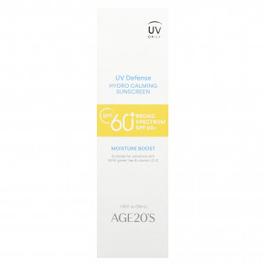 AGE20'S, UV Defense, увлажняющее, успокаивающее солнцезащитное средство, SPF 60+, 50 мл (1,69 жидк. Унции) в Москве - eco-herb.ru | фото