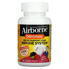 AirBorne, добавка для поддержки иммунитета, ягодный вкус, 96 жевательных таблеток в Москве - eco-herb.ru | фото