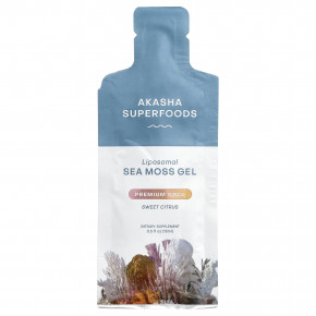 Akasha Superfoods, липосомальный гель из морского мха, сладкий цитрус, 30 пакетиков по 15 мл (0,5 жидк. унции) в Москве - eco-herb.ru | фото