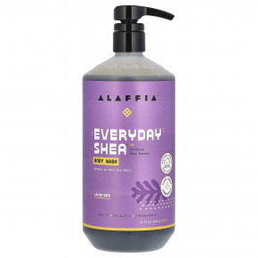 Alaffia, Everyday Shea, гель для душа, для нормальной и очень сухой кожи, лаванда, 946 мл (32 жидк. унции) - описание | фото