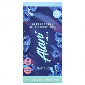 Alani Nu, Energy Sticks, Breezeberry™, 10 пакетиков по 5,6 г (0,2 унции) в Москве - eco-herb.ru | фото
