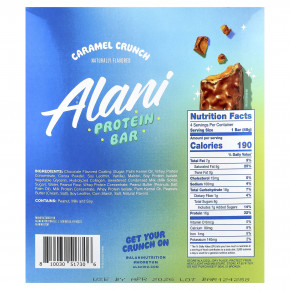 Alani Nu, протеиновый батончик, карамельный кранч, 12 батончиков по 48 г (1,69 унции) в Москве - eco-herb.ru | фото