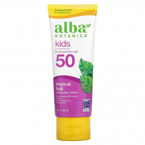 Alba Botanica, Детский солнцезащитный крем, тропические фрукты, SPF 45, 4 унции (113 г) в Москве - eco-herb.ru | фото