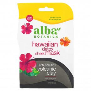 Alba Botanica, Hawaiian Detox тканевая маска, 1 шт. - описание | фото