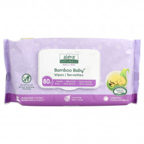 Aleva Naturals, Bamboo Baby®, салфетки, 80 шт. - описание | фото