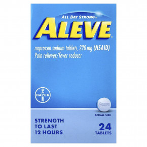 Aleve, Напроксен натрия в таблетках, 220 мг, 24 таблетки в Москве - eco-herb.ru | фото