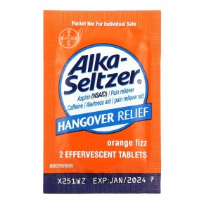Alka-Seltzer, Hangover Relief, Orange Fizz, 10 Pouches, 2 Effervescent Tablets Each в Москве - eco-herb.ru | фото